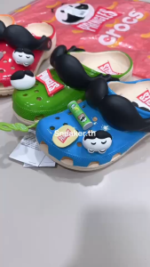 รุ่นCroc X Bap รองเท้าแตะแบบสวม Sz.M4-M11 มี 4 สี สไตล์สตรีท น้ำหนักเบา ไม่ลื่น ลุยฝนได้ AMA149
