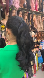 หางม้าผูก หางม้าผูกลอนปลาย วิกผมหางม้าผูก สินค้าทำจากเส้นไหม ที่ดิน งานดี สินค้าพร้อมส่ง ส่งในไทย