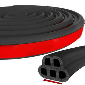 5/10/20M Double Layer Car Door Seal Strip Rubber Self Adhesive Sealing Strip Noise Insulation Waterproof for Car Door Hood Trunk