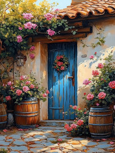 Huacan New Arrivals 2025 Diamond Painting House Flower Diamond Mosaic Landsacape Complete Kit Craft kit
