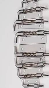 304 Stainless Steel Loaded Hinge Spring Bolt Barrel Latch Hardware for Cabinet Door