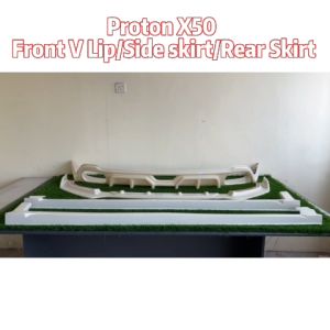 PROTON X50 FULLSET SKIRTING (FRONT V LIPSIDE SKIRTREAR SKIRT)-MATERIAL ABS BODYKIT