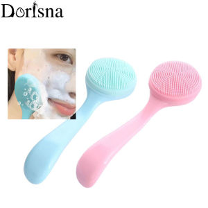 Dorisna Soft Silicone Face Cleaning Brush Remove Makeup Blackhead Remover Portable Beauty Tools Facial Cleansing Brushes Beauty