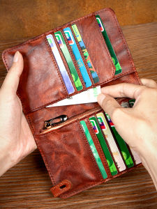 Mantime | Vintage Style Handmade Leather Mens Wallet