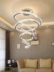 Modern home decoration crystal chandelier stair Pendant lamp living room Pendant lights interior lighting