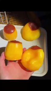 Caramel Pudding Handmade Squishy Ball Crispy Crunch Sound Moldable Building Block Squeeze Fidget Toy Stress Relief Sensory Toy