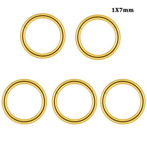 1/5PCS Simple Surgical Steel Round Nose Septum Lip Clicker Ear Lip Nose Cartilage Helix Daith Tragus Conch Earring 5/6/7/8mm