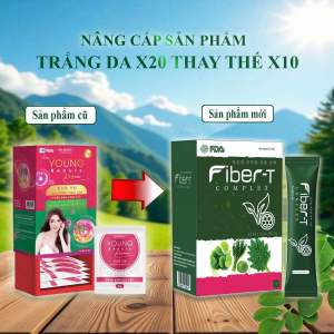 Combo 5 Hộp Fiber-T Collagen TINH-X20 Plus - Collagen trắng da Hàn quốc