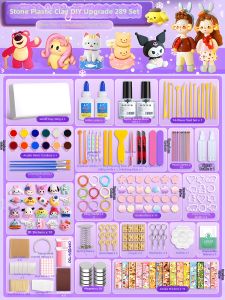 Modeling Light Clay Kit Soft Clay with Glaze Oil
