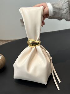 กระเป๋าถือทรงกลมสไตล์สตรีท กระเป๋าผู้หญิง กระเป๋าสะพายไหล่แบบหนัง PU ทรงเรขาคณิต กระเป๋าสะพายไหล่แบบยูนิเซ็กซ์