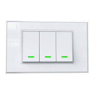 Tuya สวิตช์ไฟไร้สายอัจฉริยะสวิตช์ไฟ ZigBee 100-240V 1/2/3 GANG รีโมทคอนโทรลใช้ได้กับ Google Home Alexa
