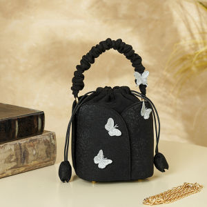 MEIFEI | 3D Butterfly Embroidery Chinese Style Bucket Bag