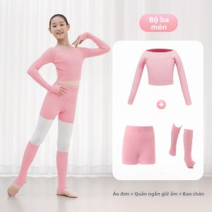 Áo Khoác Len Dài Tay Một Vai Cho Múa Ballet