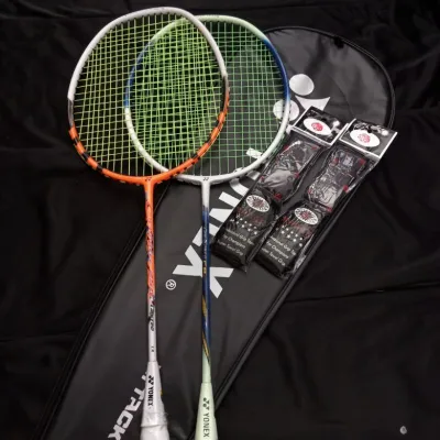 RAKET BADMINTON YONEX PAKET LENGKAP ISI 2 GRATIS TAS DAN GRIP