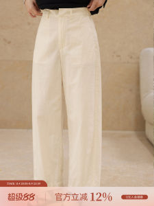 Slim Elegant Womens Cotton Linen Trousers