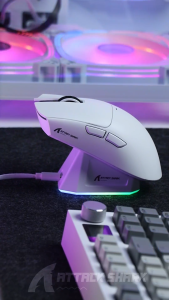 ATTACK SHARK X11 PAW3311 Wireless Mouse Tri-Mode 2.4GHz/Wired/Bluetooth Touch Magnetic Charging Dock Ultra-Light Gaming Mouse