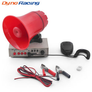 12V 130dB Customizable Sound Car Warning Alarm Police Siren Horn Speaker With Amplifiers MIC System and Card reader MP3 player