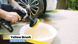 3PCS Drill Scrubber Brush  Attached Cordless Drill Attachment Cleaner Scrubing Cleaning Tool Set 360 Hex Shank Scrubber Brush Polishing Sanding Dust Cleaner