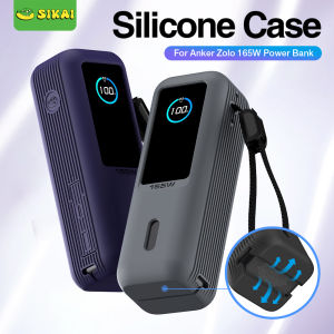 Silicone Protective Case Dustproof Cover Travel Carrying Case for Anker Zolo 25000mAh 165W Power Bank  TF/SIM storage Bag