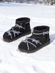 Josiny | Insulated Bow-Tie Snow Boots Short Booties