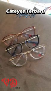 Frame kacamata Cat Eye | Photocromic | Blueray Minus | bisa request Minus