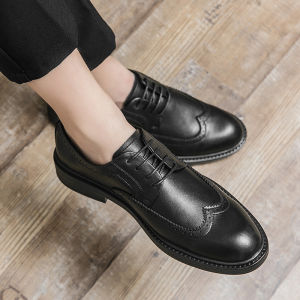 Bestseller English Brogue Business Shoes Invisible Height Increasing
