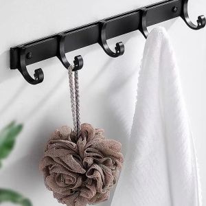 WJT Towel Rack Bathroom Organizer Towel Holder Bathroom Rack Toilet Rack Wall Mounting hook no Punching hook