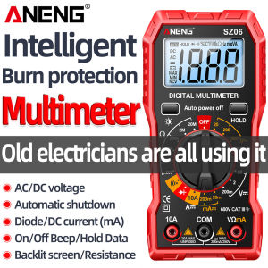 【จัดส่งในประเทศ】มัลติมิเตอร์แบบดิจิทัลเครื่องวัดโวลต์2000นับความต้านทานแรงดันไฟฟ้ามิเตอร์แอลซีดีเครื่องมือไฟฟ้าปิดอัตโนมัติ Backlit