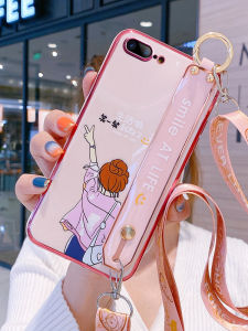 Limited Edition Liquid Silicone Phone Case for  6 plus 7 plus 8 plus Womens Fashionable Protective Cover Full Protection