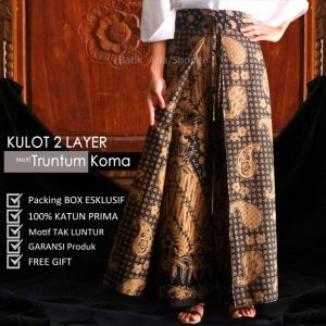 Celana Kulot Wanita Layer 2 Batik PREMIUM QUALITY Motif Truntum