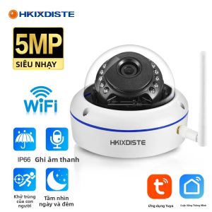 Camera IP Không Dây Chống Nước Tuya Smart Home 5MP Camera Dome Giám Sát Ngoài Trời Với Âm Thanh WiFi Giao Tiếp 2 Chiều