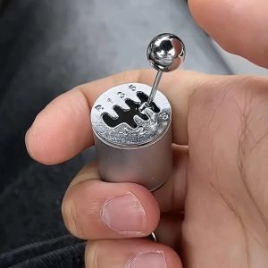 Metal Keyring Creative Car Shifter Keychain Six Speed Manual Transmission Shift Gearbox Gear Fidget Toys Relieve Stress Anxiety