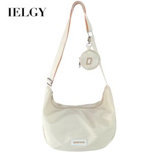 Ielgy nữ sức chứa lớn Túi vải Mori vải nylon thường ngày Túi đeo vai chống thấm lớp túi đựng tài liệu