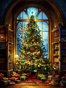 Acrylic Paint By Numbers Christmas Tree Patterns Painting By Numbers on Canvas Coloring By Number for Adults Paint Digital Art