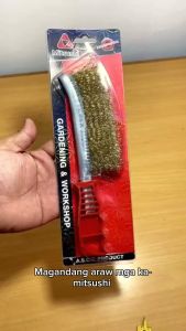 Mitsushi Stainless Steel Wire Brush Metal Derusting Polishing Universal Cleaner Brush Tool Copper Brush Nylon Steel Stainless