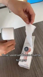 Quạt cầm tay có thể sạc lại USB 1 chiếc Quạt làm mát di động 3 tốc độ Pin 500mAh cho văn phòng ngoài trời