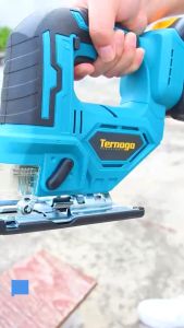 Ternaga Cordless Jigsaw Portable Brushless Multifunctional Bevel Cut 45° Electric Curve Sawing Cutter Machine Jig saw
