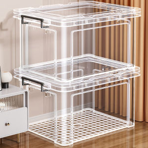 Qinju studio | Thick Transparent Extra Large Storage Box with Lid