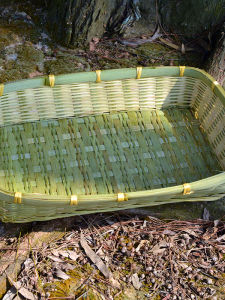 Square And Rectangular Bamboo Woven Seafood Breeding Baskets Traditional Handcraft Regional Folk Art from Guangxi