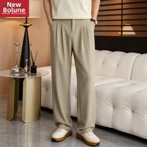 NEW BOLUNE | Cool Lightweight Wide Leg Business Trousers