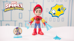 Marvel Spidey and His Amazing Friends Electronic Suit Up Spidey 10-Inch Action Figure Preschool Toys for Kids Ages 3 and Up