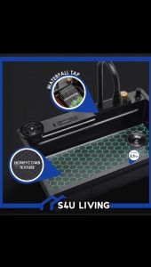 [HONEYCOMB Kitchen Sink] with waterfall function CKS7545-BL Cabana stainless steel 304 material Premium Functional Sinki Dapur