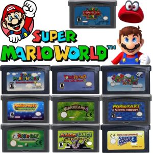 Bandai | USA/EUR 32 Bit GBA Game Cartridge Mario Series Video Game Console Card Super Mario Bros ADVANCE Wario Land4 Golf Mario Kart