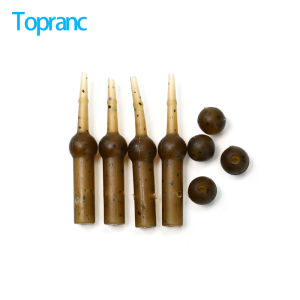 Topranc 18Sets Fishing Anti-Tangle Sleeves Connect Tube+Beads Carp Rigs Fishing Terminal Tackle Accessories