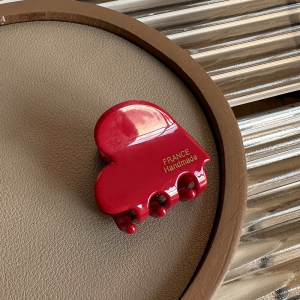 Kẹp Tóc Acetate Hình Trái Tim Nhỏ Kiểu Pháp Kẹp Tóc Sau Gáy Kẹp Tóc Bên Đầu Kẹp Tóc Cho Phụ Nữ Phụ Kiện Tóc