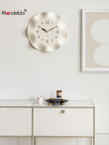 mandelda | Artistic Decorative Wall Clock Cream Modern