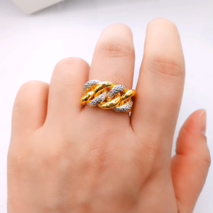 Yon Hing Cincin Adira 2 Tone Kosong (5D) Emas 916