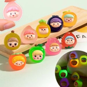 5 cái trái cây hoạt hình dạ quang mặt dây chuyền để bàn dễ thương bé Đồ trang trí bằng nhựa thông mini tự làm 3D quang cảnh bộ phận Ô Tô Đồ trang trí để mặt bàn