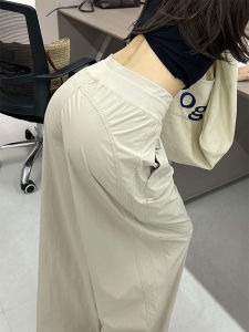 LANMENGYA | Quick Drying High Waist Loose Culottes  Casual Icy Silk Pants