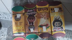 bungkus kebab /kertas kebab motif labubu isi 100